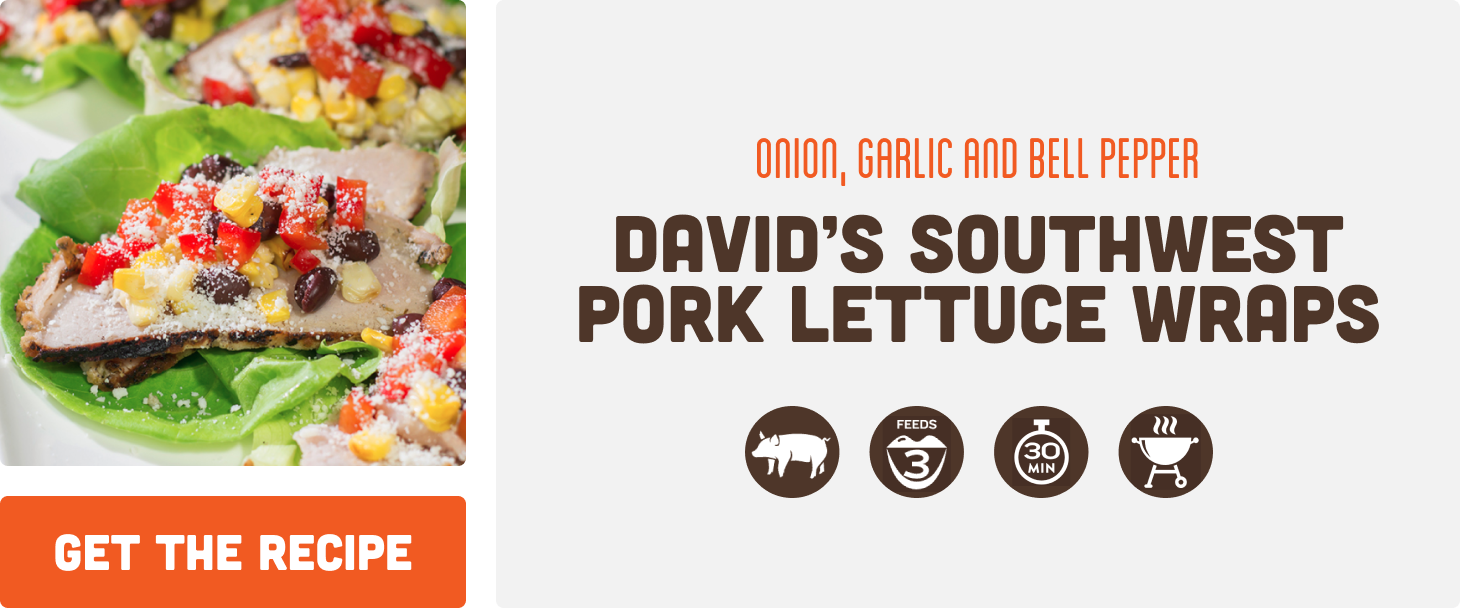 David’s Southwest Pork Lettuce Wraps