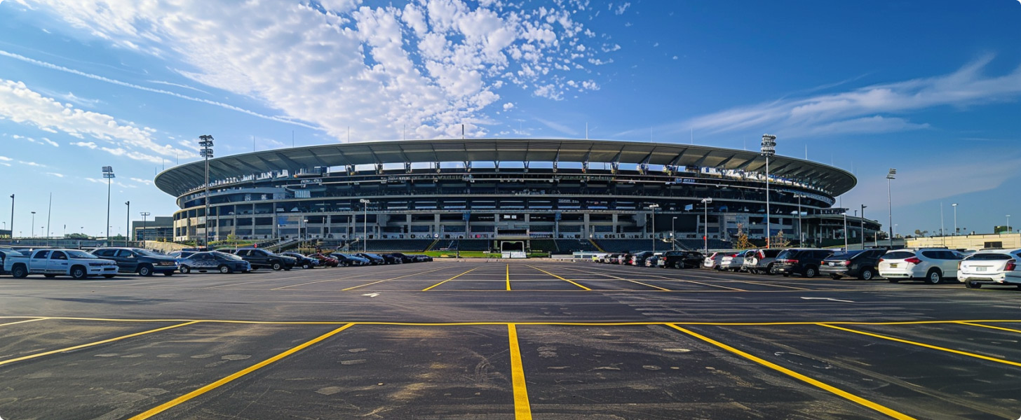 Football Stadium Parking Lot